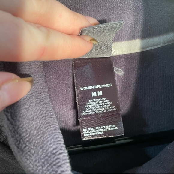 The North Face Agave Fleece Full Zip Jacket Charcoal Gray C656 Women's medium - Picture 3 of 9